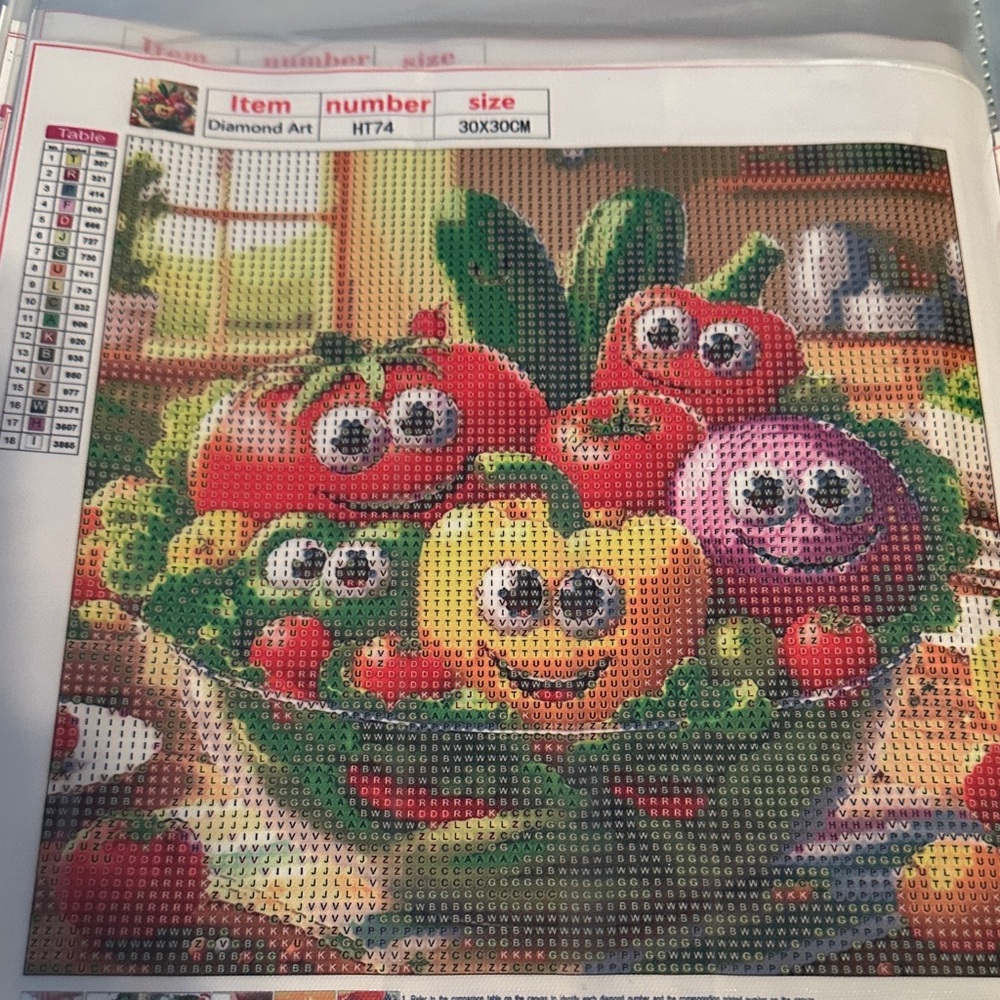 Host Support Diamond Art Kit Vibrant Fruit Bowl